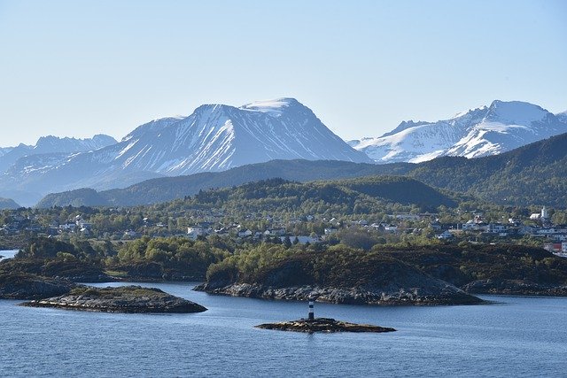 Free download cruise mountains snow fjord free picture to be edited with GIMP free online image editor