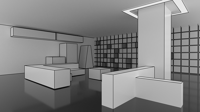 Free download Cubic Interior Studio Room -  free illustration to be edited with GIMP free online image editor