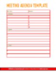 Free download Customizable Meeting Agenda Template DOC, XLS or PPT template free to be edited with LibreOffice online or OpenOffice Desktop online