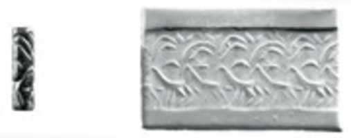 Free download Cylinder seal and modern impression: two striding goats free photo or picture to be edited with GIMP online image editor