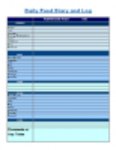 Free download Daily Food Diary and Log Sheet DOC, XLS or PPT template free to be edited with LibreOffice online or OpenOffice Desktop online