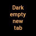 Dark Empty New Tab  screen for extension Chrome web store in OffiDocs Chromium