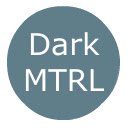 DarkMTRL Chrome Theme V2  screen for extension Chrome web store in OffiDocs Chromium