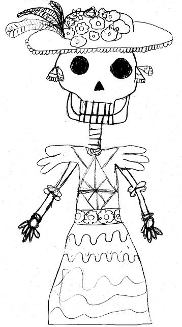 Téléchargement gratuit de Day Of The Dead Catrina Calaca - illustration gratuite à éditer avec l'éditeur d'images en ligne gratuit GIMP