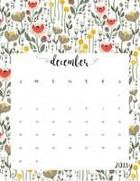 Free download December 2018 Printable Calendar Custom free photo or picture to be edited with GIMP online image editor