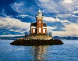 Free download Digital Oil Painting of the Stepping Stones Lighthouse free photo or picture to be edited with GIMP online image editor