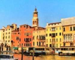 Free download Digital Pastel Drawing of the Grand Canal Near the Rialto Bridge in Venice, Italy free photo or picture to be edited with GIMP online image editor