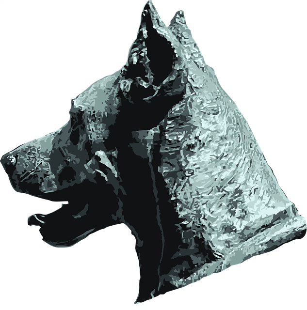 Free download Dog Statue Bust -  free illustration to be edited with GIMP free online image editor