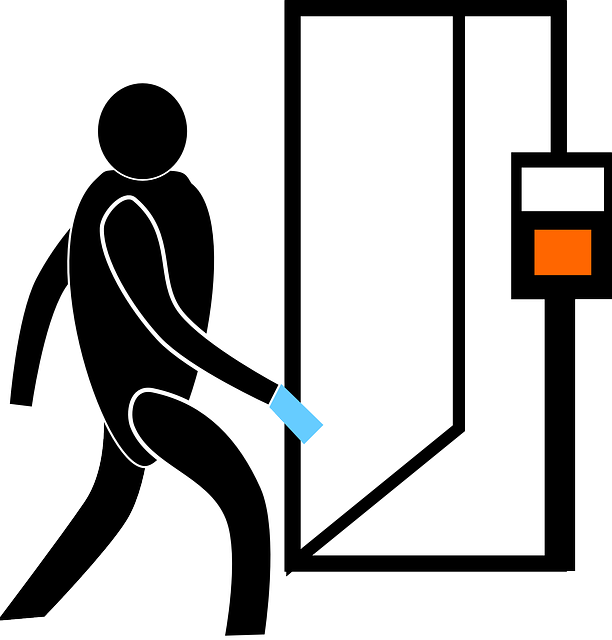 Free download Door Entry Man - Free vector graphic on Pixabay free illustration to be edited with GIMP free online image editor