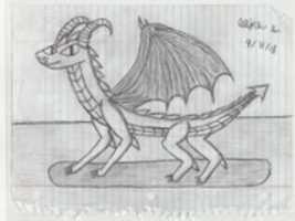 Free download Dragon Drawing 4/11/18 free photo or picture to be edited with GIMP online image editor