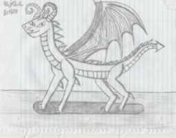 Free download Dragon Drawing 8/15/17 free photo or picture to be edited with GIMP online image editor