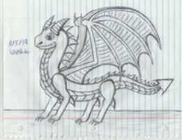 Free download Dragon Drawing 8/5/19 free photo or picture to be edited with GIMP online image editor