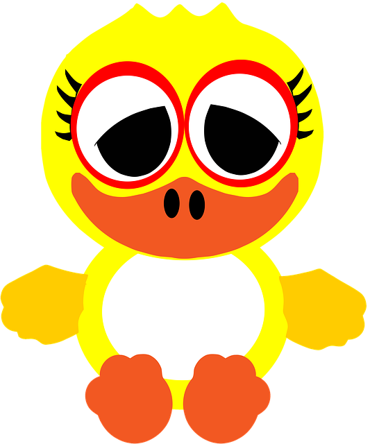 Free download Duck Yellow Cute -  free illustration to be edited with GIMP free online image editor