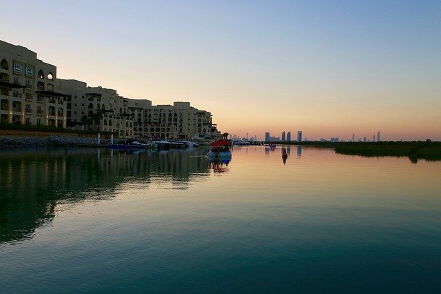 Free download eastern mangroves abu dhabi sunset free picture to be edited with GIMP free online image editor