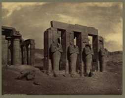 Free download Egypt Thebes Deir El Medineh] Temple Carved Into Mountainside Contributor Names Good, Frank Mason, 1839 1928, Photographer free photo or picture to be edited with GIMP online image editor