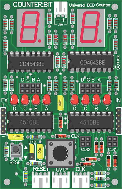 Free download Electronics Circuit Led 7 Segment - Free vector graphic on Pixabay free illustration to be edited with GIMP free online image editor