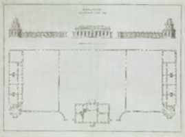 Free download Elevation and Plan of a Small Building from the series Russian Palaces and Gardens free photo or picture to be edited with GIMP online image editor