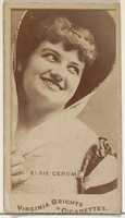 Free download Elsie Gerome, from the Actors and Actresses series (N45, Type 1) for Virginia Brights Cigarettes free photo or picture to be edited with GIMP online image editor