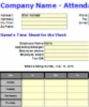 Free download Employee attendance sheet Microsoft Word, Excel or Powerpoint template free to be edited with LibreOffice online or OpenOffice Desktop online