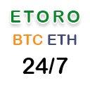 Etoro 24/7 BTC ETH prices  screen for extension Chrome web store in OffiDocs Chromium