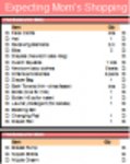 Free download Expecting Moms Shopping List Template DOC, XLS or PPT template free to be edited with LibreOffice online or OpenOffice Desktop online