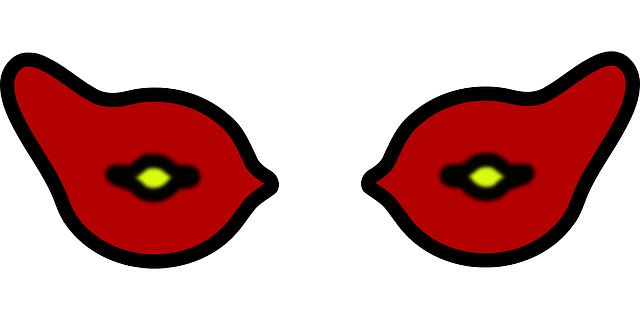 Free download Eyes Red Watching - Free vector graphic on Pixabay free illustration to be edited with GIMP free online image editor