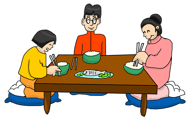 Gratis download Family Dinner Asian - gratis illustratie om te bewerken met de gratis online afbeeldingseditor van GIMP