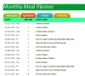 הורדה חינם של Family Monthly Meal Planner תבנית DOC, XLS או PPT בחינם לעריכה עם LibreOffice מקוון או OpenOffice Desktop מקוון