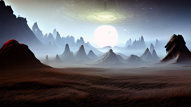 Free download fantasy landscape alien space free picture to be edited with GIMP free online image editor