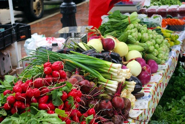 ດາວ​ໂຫຼດ​ຟຣີ Farm Market Vegetables Radishes - ຮູບ​ພາບ​ຟຣີ​ຫຼື​ຮູບ​ພາບ​ທີ່​ຈະ​ໄດ້​ຮັບ​ການ​ແກ້​ໄຂ​ກັບ GIMP ອອນ​ໄລ​ນ​໌​ບັນ​ນາ​ທິ​ການ​ຮູບ​ພາບ