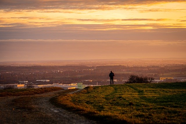 Free download field dirt road path human outlook free picture to be edited with GIMP free online image editor