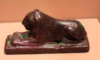 Free download Figurine of a Recumbent Lion free photo or picture to be edited with GIMP online image editor