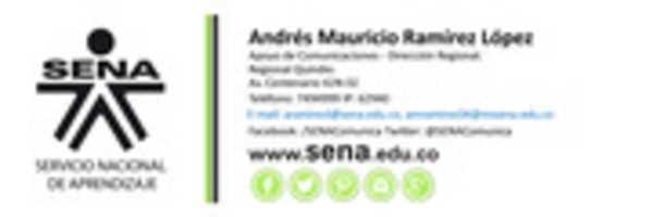 Free download Firma Andres R Lopez Digital Correo MI SENA 2015 free photo or picture to be edited with GIMP online image editor