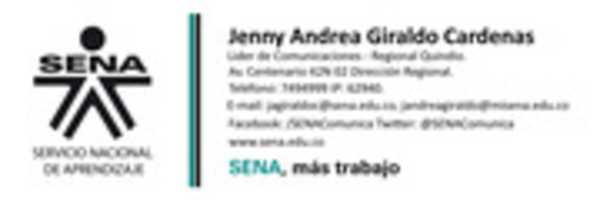 Free download Firma Digital Correo MI SENA 2013 Jenny free photo or picture to be edited with GIMP online image editor