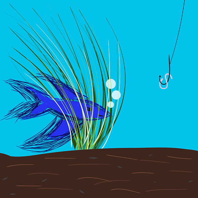 Free download Fish Fishing Hook -  free illustration to be edited with GIMP free online image editor