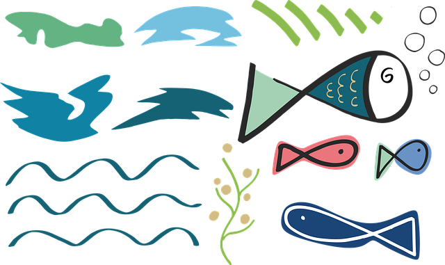 Free download Fish Sea Shapes - Free vector graphic on Pixabay free illustration to be edited with GIMP free online image editor