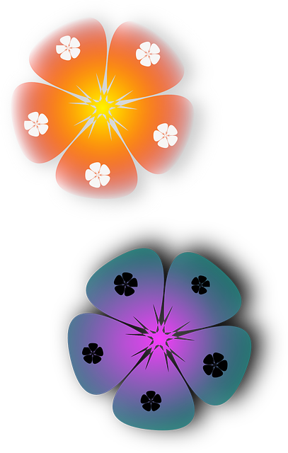 Free download Flowers Orange Lilac - Free vector graphic on Pixabay free illustration to be edited with GIMP free online image editor