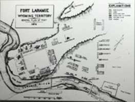 Free download Fort Laramie map (1874) free photo or picture to be edited with GIMP online image editor