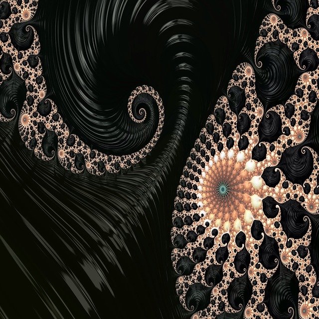 Descarga gratuita Fractal Black Pearl: ilustración gratuita para editar con el editor de imágenes en línea gratuito GIMP