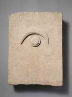 Free download Fragment of a limestone funerary stele with a disk and a crescent free photo or picture to be edited with GIMP online image editor