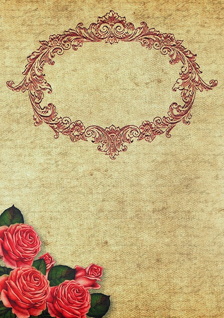 Free download Frame Ornament Roses free illustration to be edited with GIMP online image editor