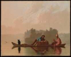 Free download Fur Traders Descending the Missouri free photo or picture to be edited with GIMP online image editor