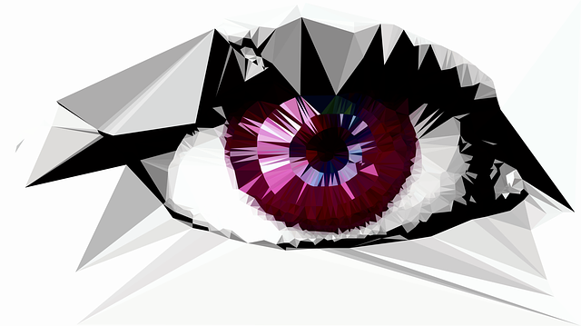 Free download Geometric Eye Pink -  free illustration to be edited with GIMP free online image editor