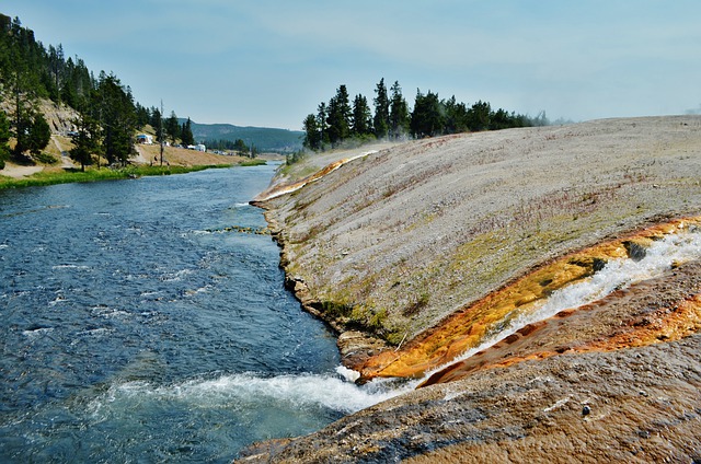 Free download geysers river yellowstone np nature free picture to be edited with GIMP free online image editor