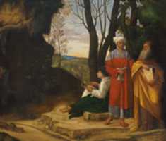 Free download Giorgione, Three Philosophers free photo or picture to be edited with GIMP online image editor