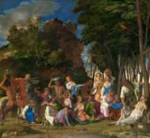 Free download Giovanni Bellini,Titian, The Feast Of The Gods free photo or picture to be edited with GIMP online image editor