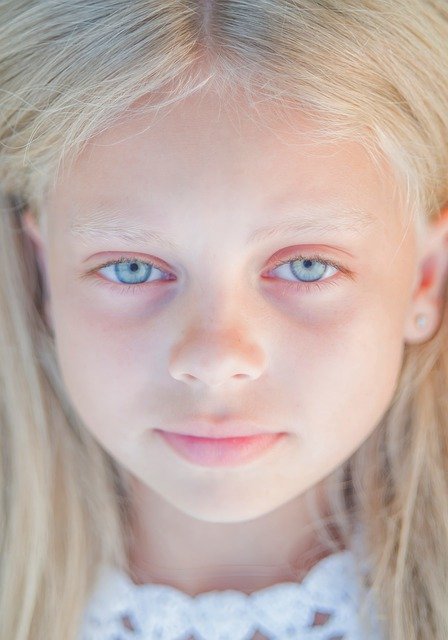 Free download girl eyes blonde baby portrait free picture to be edited with GIMP free online image editor