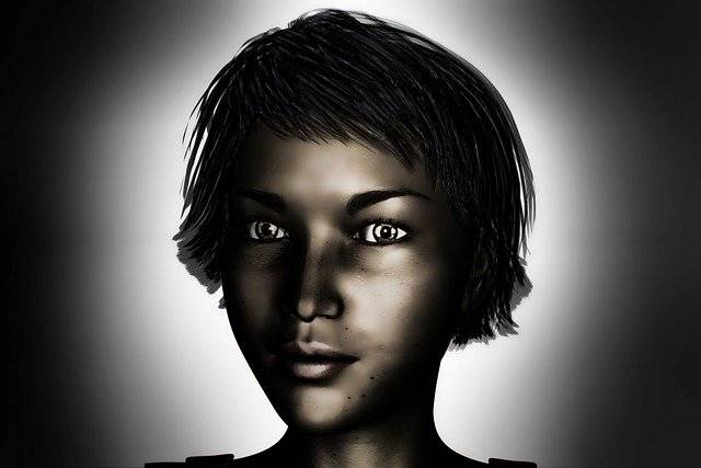 Descarga gratuita Girl Portrait Black - ilustración gratuita para ser editada con GIMP editor de imágenes en línea gratuito