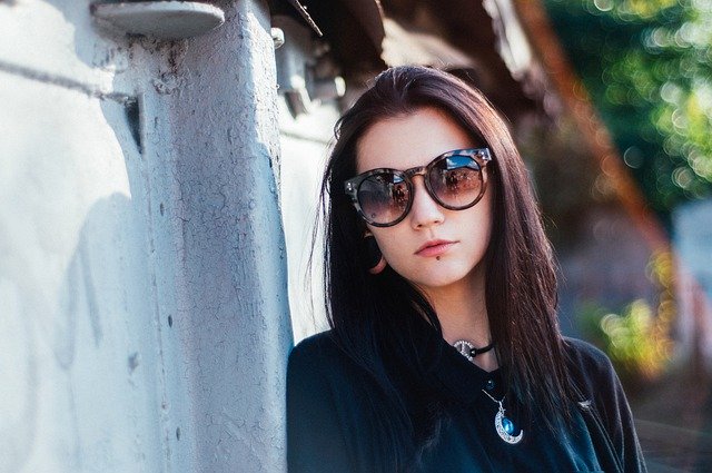 Free download girl portrait brunette sunglasses free picture to be edited with GIMP free online image editor