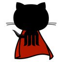 GitHub with a cape  screen for extension Chrome web store in OffiDocs Chromium